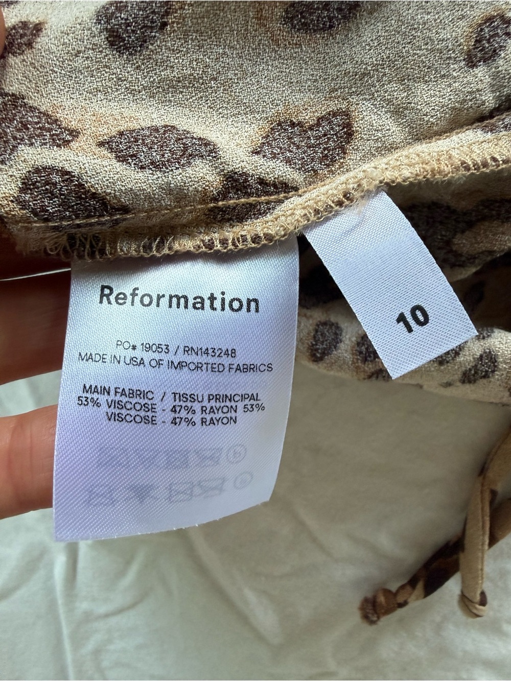 Reformation Women’s Leopard Midi Skirt with Slit - Picture 7 of 7